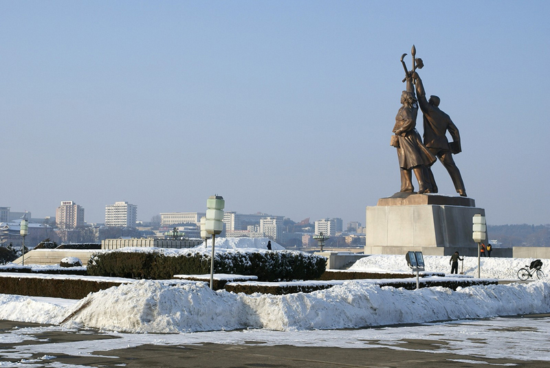 In front of Juche Tower.jpg