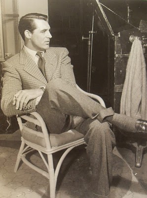 1940s Cary Grant In A Suit On Film Set Vintage Hollywood.jpg