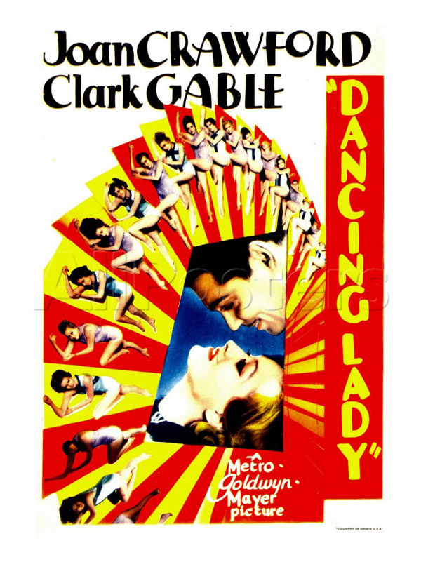 Dancing Lady, Clark Gable, Joan Crawford on Midget Window Card, 1933.jpg