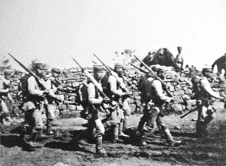 5 Japanese soldiers near Chemulpo Korea August September 1904 Russo Japanese War.jpg
