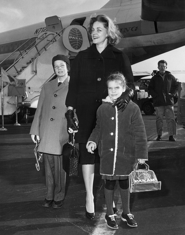 Laruen Bacall with her children..jpg