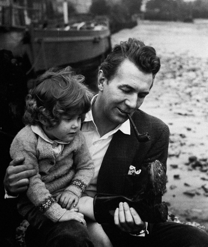 Michael Redgrave holding his daughter Lynn..jpg