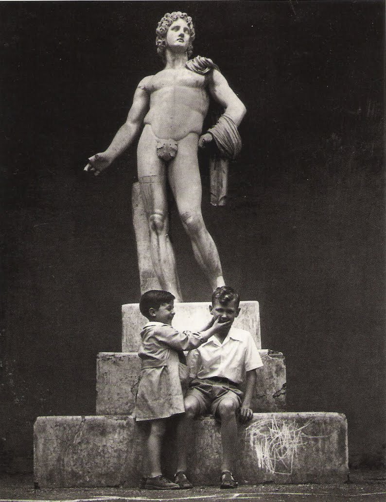 John Philips. Italy, Rome. 1946. Prince Victor Emmanuel with a blind boy.jpg