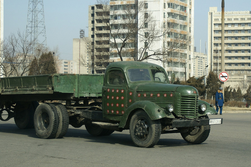 Veteran lorry, Pyongyang.jpg