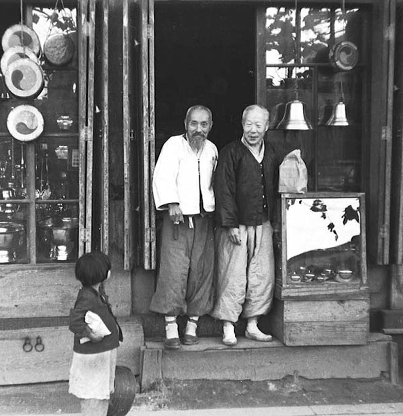 Brass shop, Seoul, Korea. 1953.jpg