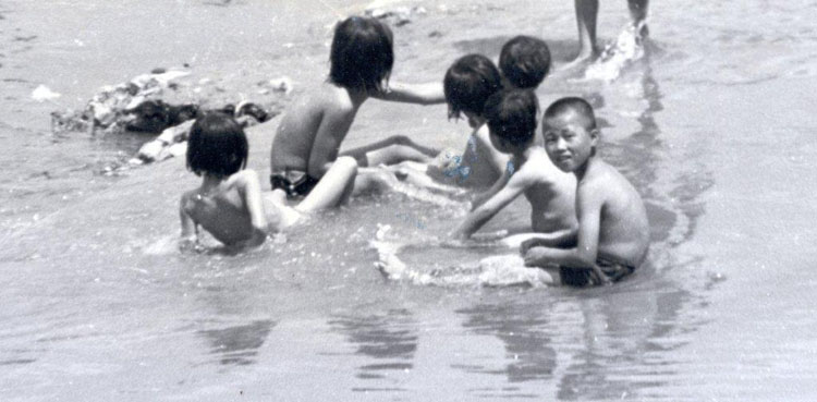 158 Korean Children swimming and playing in the river.jpg