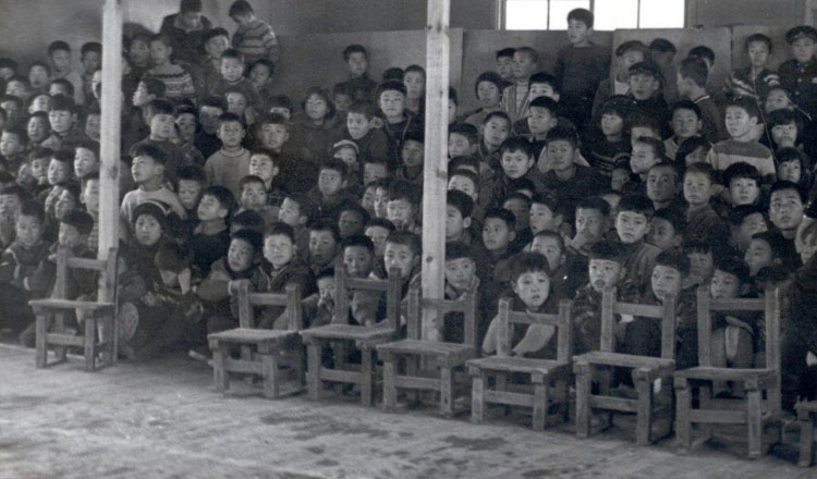 170 Korean Children at a marshal arts demo.jpg