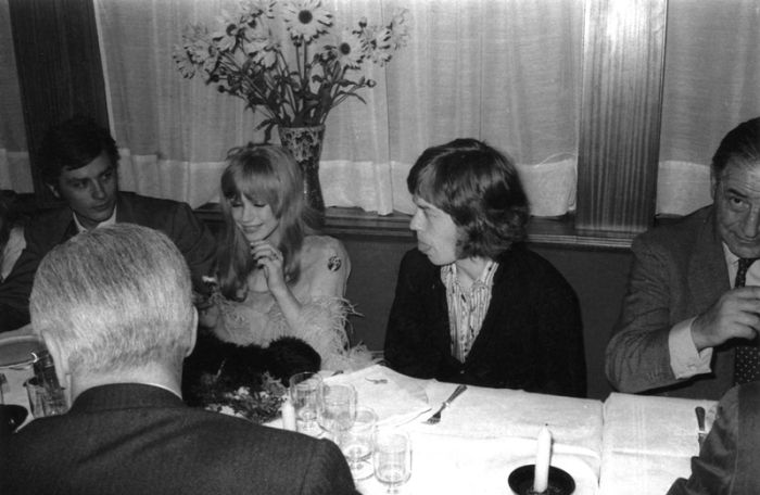5Alain Delon, Marianne Faithfull and Mick Jagger..jpg