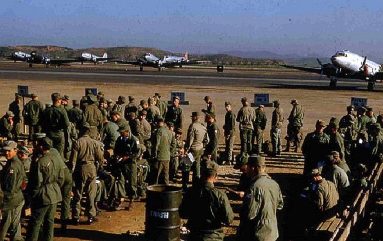 K-16 R&amp;R Waiting for the Plane May 1953.JPG