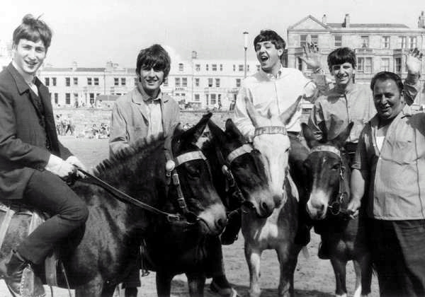 The Beatles on Donkeys, 1963 (1).jpg