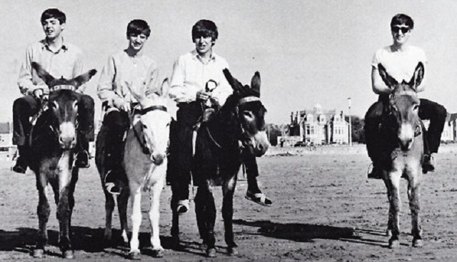 The Beatles on Donkeys, 1963 (2).jpg