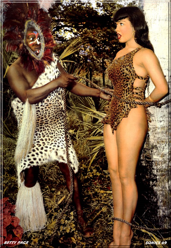 Bettie Page at Africa USA Park by Bunny Yeager 1954.jpg