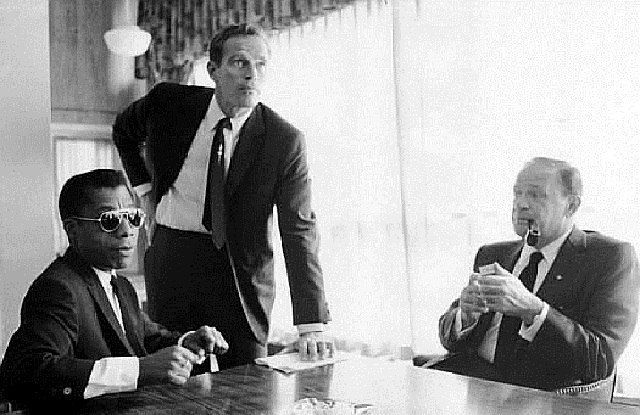 James Baldwin, Charlton Heston and Joseph L. Mankiewicz.jpg