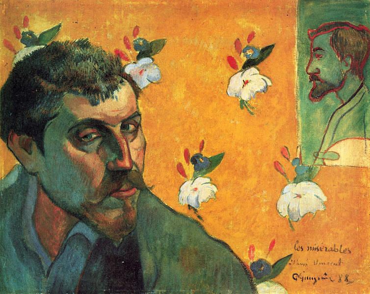 Paul Gauguin (1848-1903) - 1888 Self Portrait with Emile Bernard.jpg