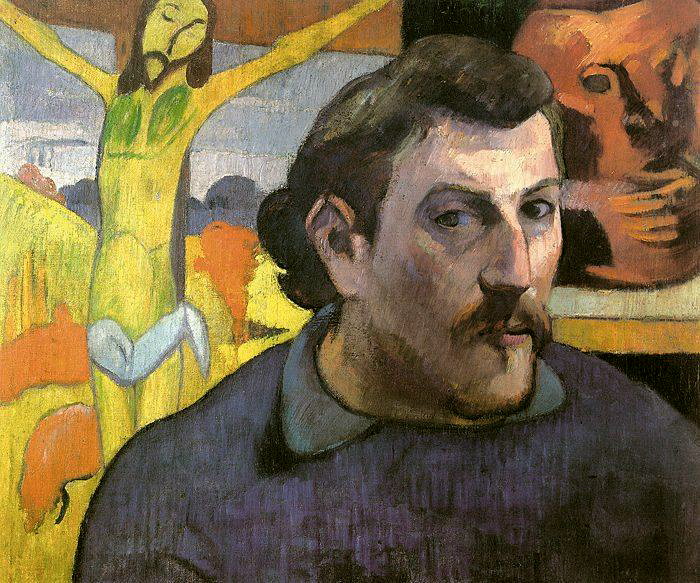 Paul Gauguin, Self Portrait with the Yellow Christ, 1890.jpg