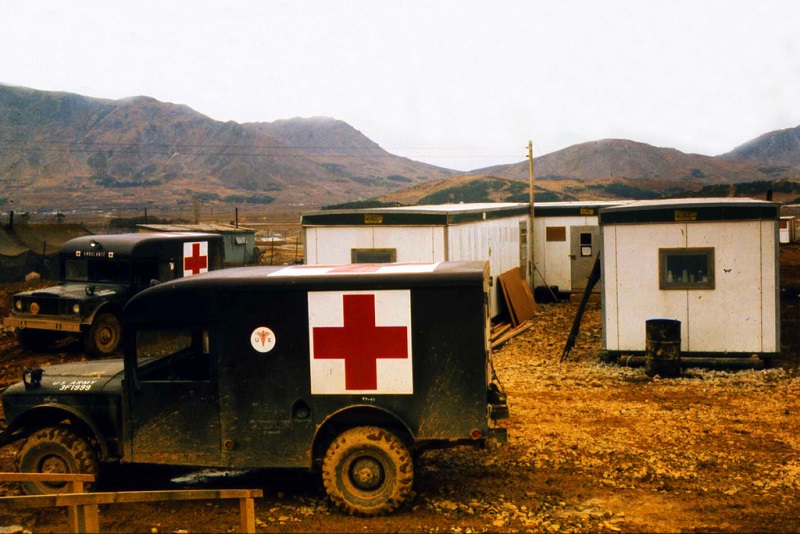 4 ambulances infront of aid station.jpg