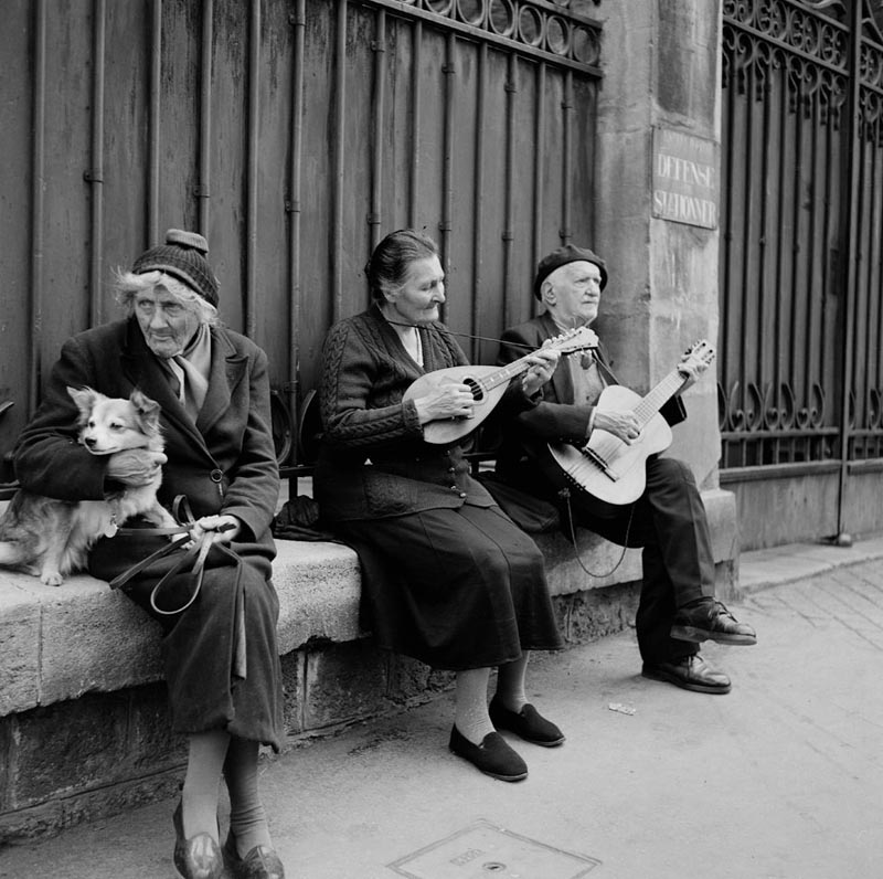 2 Street Musicians, Paris, 1955.jpg