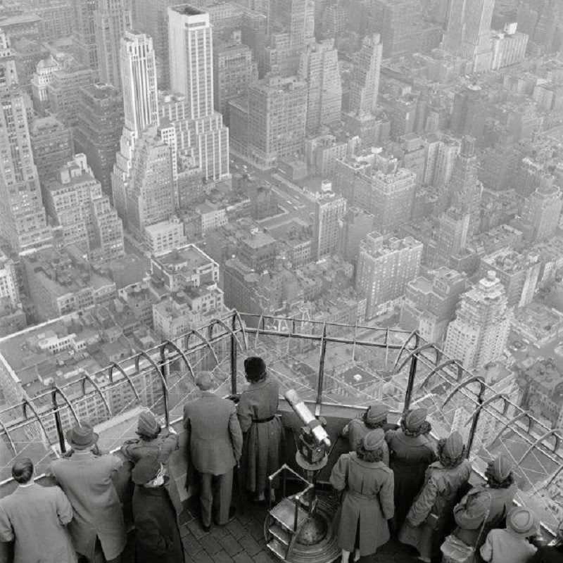 From the 86th floor observatory on the Empire State Building, 1950. Photo by George Rodger..jpg