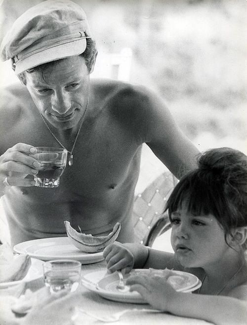 Jean-Paul Belmondo and his daughter Patricia, 1963, France.jpg
