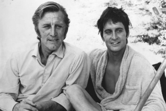 Kirk and Michael Douglas. The beginning of the 60 