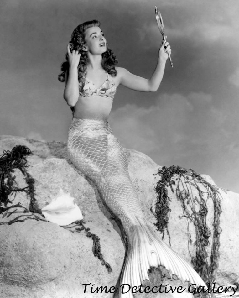 Actress Ann Blyth as a Mermaid - 1948 - Historic Photo Print.JPG