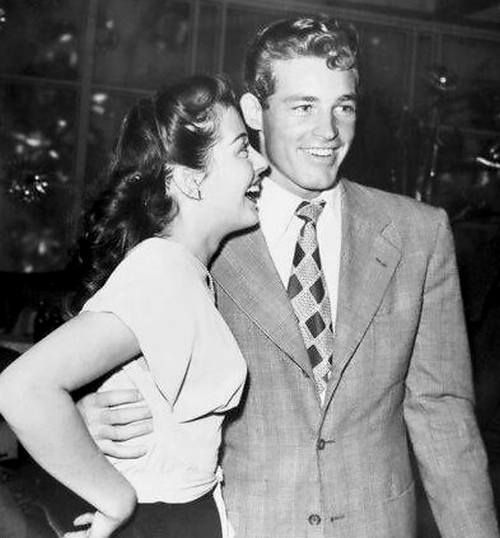 T Guy Madison and his new bride Gail Russell, 1949..jpg