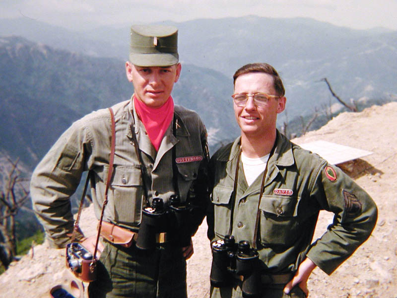 37 Lt. Patterson and I stand on Bloody Ridge.jpg