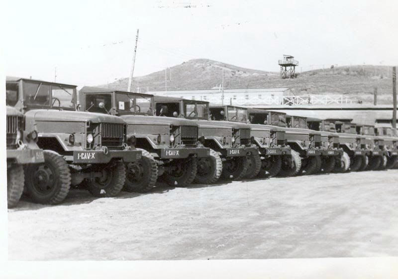 37 New Trucks in our Motor Pool, 1958, Korea.jpg