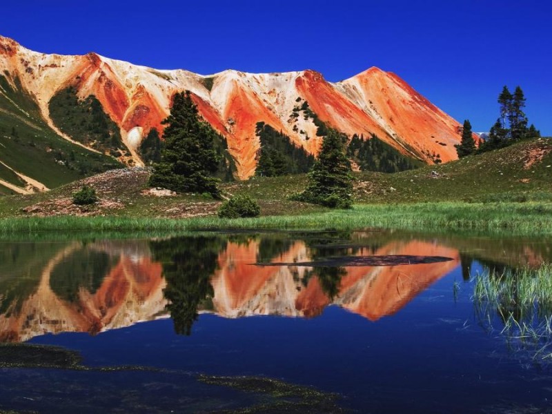 Red Mountain Reflected in Alpine Tarn.jpg