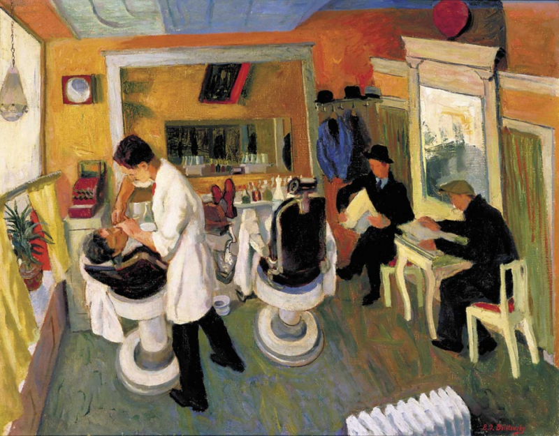 Ilya Bolotowsky In the Barber Shop (1934).jpg