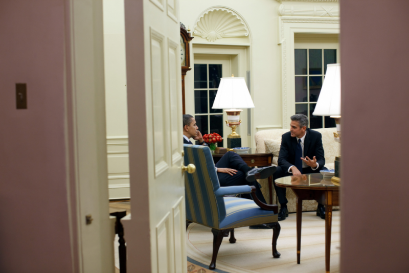 Barack Obama and George Clooney in the Oval Office.jpg