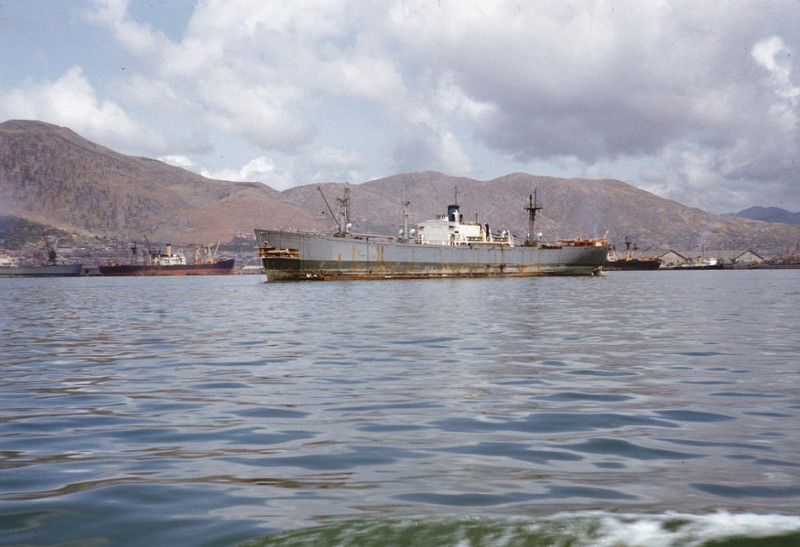zW Freighter at anchor, 1952.jpg