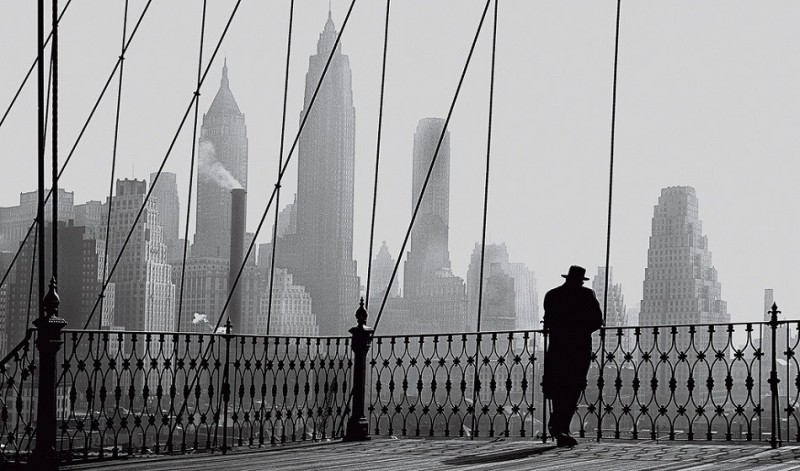 Brooklyn Bridge View, 1950 by Paul Himmel.jpg