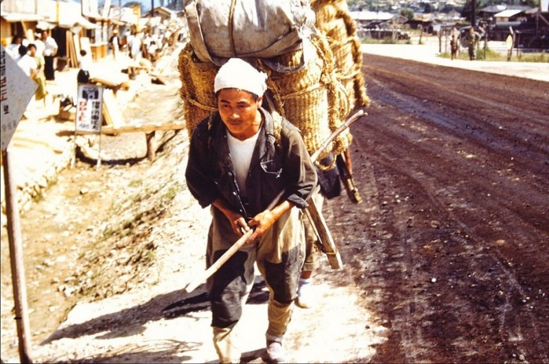 1953 Wonju, South Korea 35mm Color Slide- Native Man.JPG