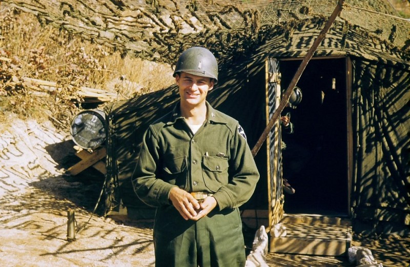 2 James A. Seitz outside a U.S. Army tent in Korea, 1953.jpg