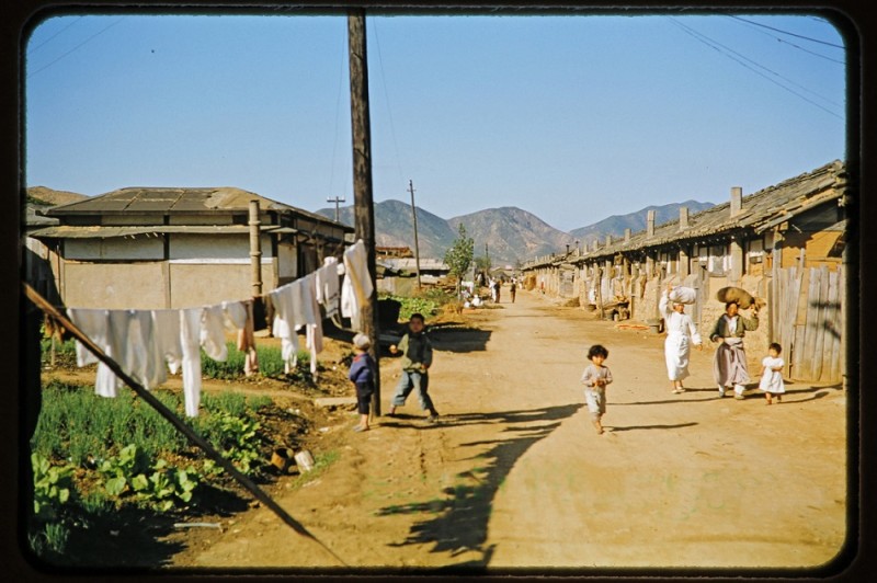 y Original Slide, Street Scene near Seoul Korea, 1956.jpg