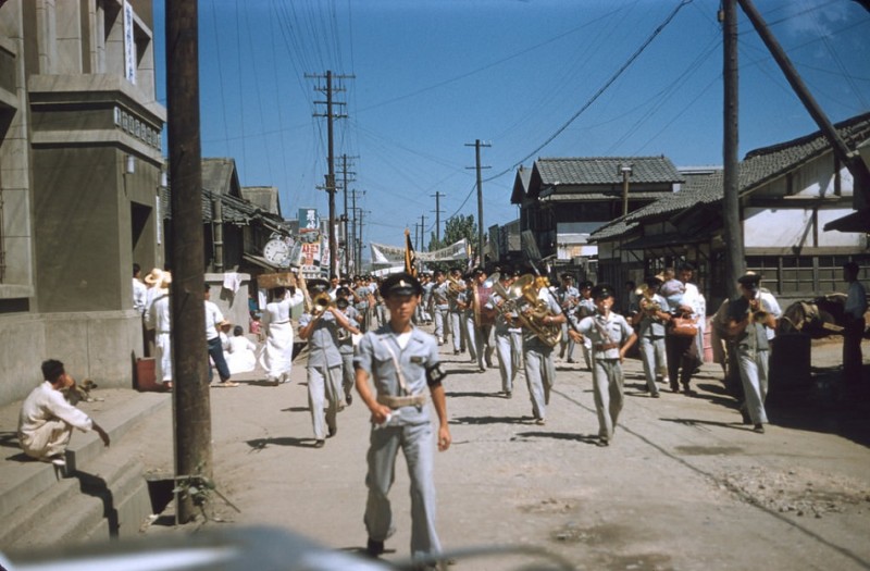 157 March at Chonan, 1957.jpg