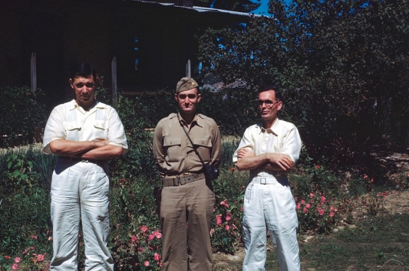 Rev. Anthony Collier (at left) Korea,1946 White.jpg