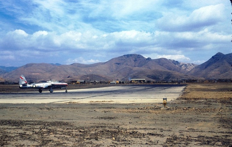D F-84 Thunderjet , K-2 airbase, Daegu Korea.jpg