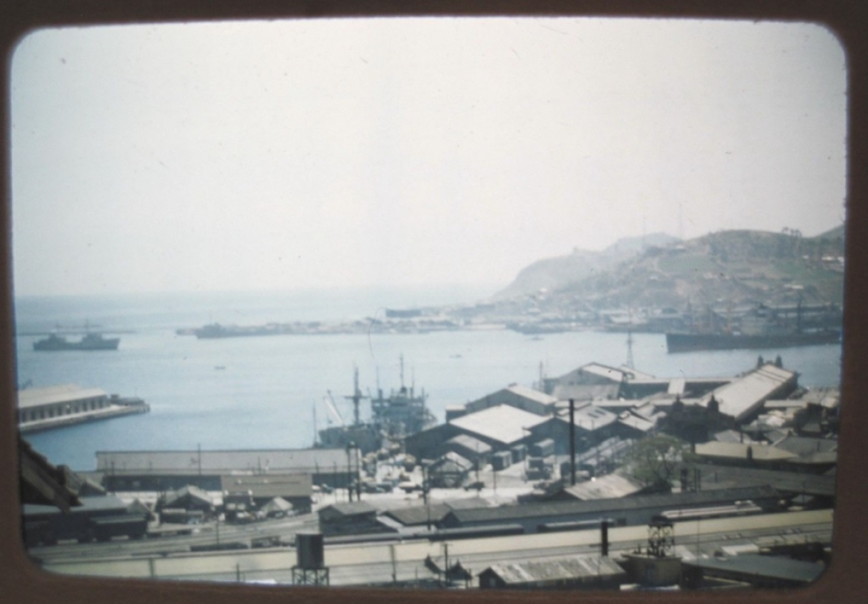 4 Vintage 35mm Color Slides Harbor at Pusan, Korea 1954 f.JPG